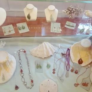 Sea glass jewelry by Margaret Miller