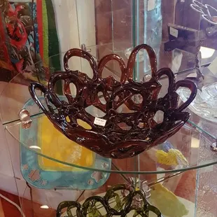 Glass bubble bowls by Rosanna Gusler