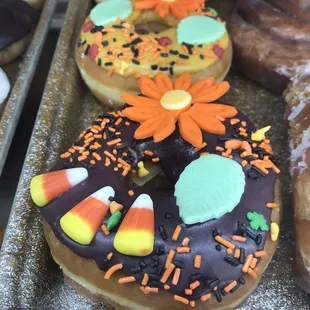 Fall theme donut