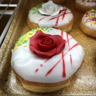 Decorated glazed donut