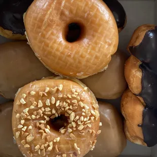 a variety of doughnuts