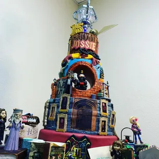  a cake made to look like a castle