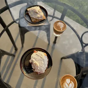 Strawberry poptart and cinnamon roll