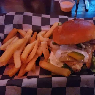 Ffs for Fried Sake-Chicken Sandwich