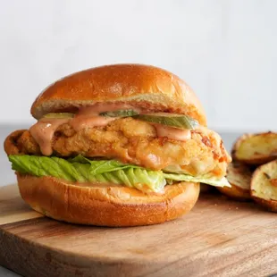 Our famous Krispy Keaik chicken sandwich