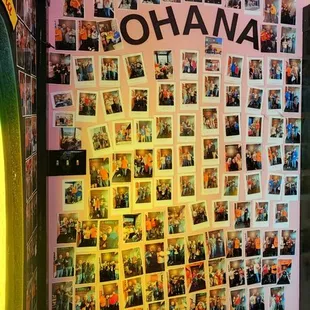 The friends wall