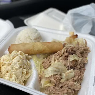 a tray of food
