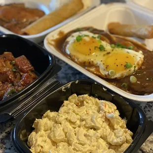 a variety of food items