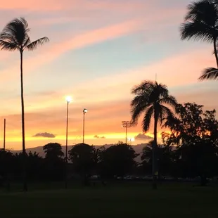 From the green on Hole #4 after sunset.