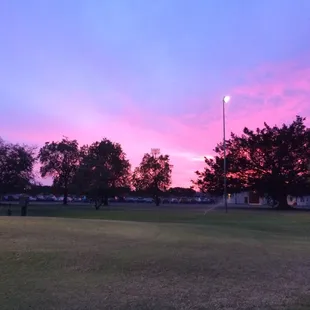 On the 2nd tee box during a twilight round at the Par 3.