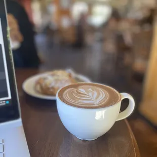 Mocha and almond croissant