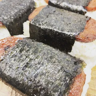 four pieces of sushi