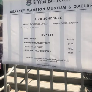 The ticket prices 7/02/23