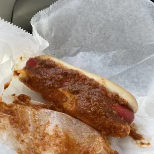 Oh yea!! Time to dig in. HOT DOG!