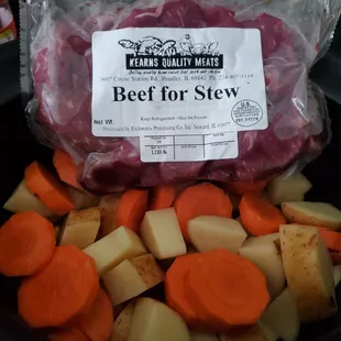 Some great stew meat.