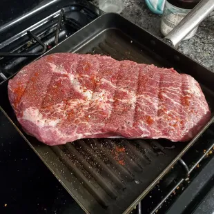 Seasoned right before grilling
