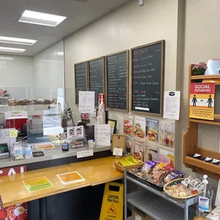 a view of the counter