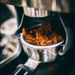 Finely ground coffee for espresso