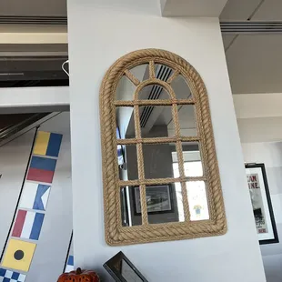 a rope and anchor mirror