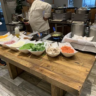 Omelette Station at the Breakfast Buffet