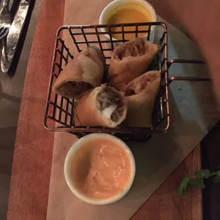 Philly Cheese Egg Rolls