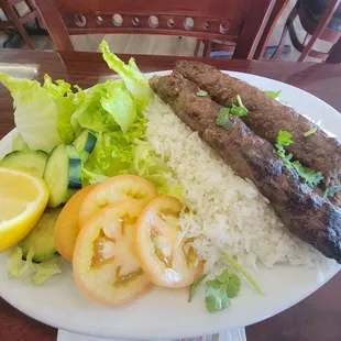 Beef Kebab plate