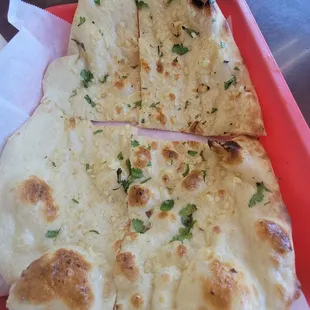 Garlic Naan- this was HUGE