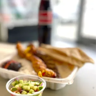 Combo Koobideh Plate (Ground Beef+Ground Chicken)