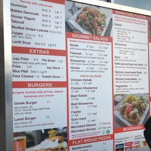 Drive through menu board