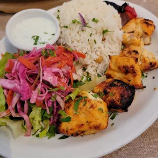 Chicken kabob skewer