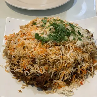 Goat dum biriyani