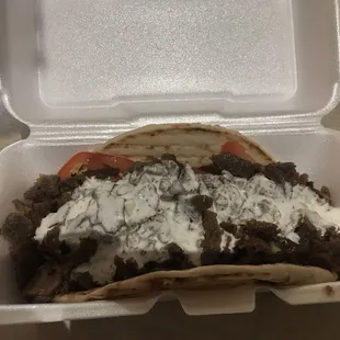 Large 1. Beef Gyro Individual