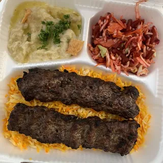3. Beef Kebab Plate