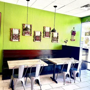 Inside seating