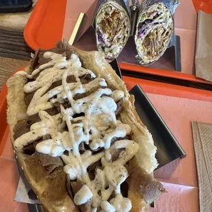 Kebab Planet Wrap with Chicken and The Classic Angus Beef Doner