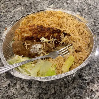 2. Chicken Skewer Kebab with Rice Platter