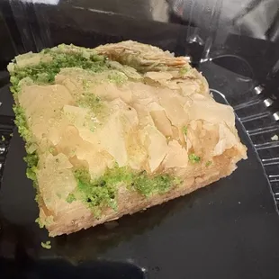 Baklava so good. Drizzled with honey