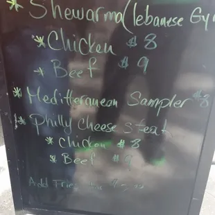 Kebablicious Food Truck menu