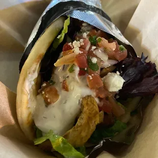 a close up of a sandwich