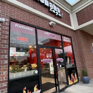 the front of a restaurant