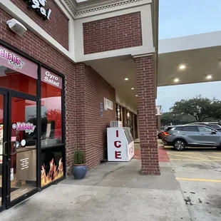 outside of a restaurant