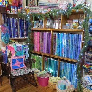 Inside shop view in our entry show room. This is our featured Batik section.