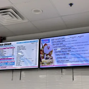 the menu
