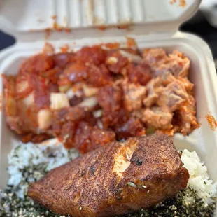 chicken wings and fried chicken, food