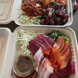Trio Super Deluxe Sashimi Salad