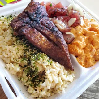 Ahi Belly Plate with Double Poke