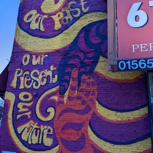 Art on the side of the building