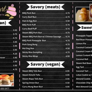 Menu posted online for the soft opening March 2024 2of2