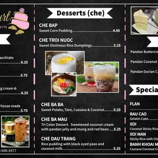 Menu posted online for the soft opening March 2024 1of2