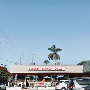 the front of the restaurant